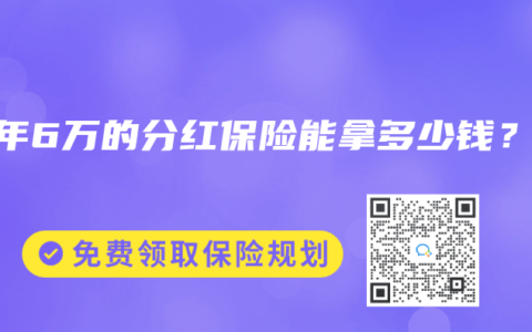 15年6万的分红保险能拿多少钱？