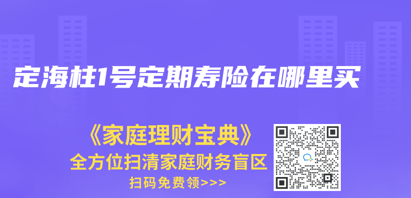 定海柱1号定期寿险在哪里买插图