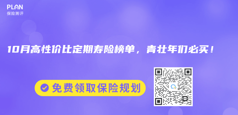 2024年10月高性价比定期寿险榜单，青壮年们必买！插图