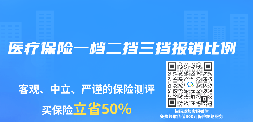 医疗保险一档二挡三挡报销比例插图