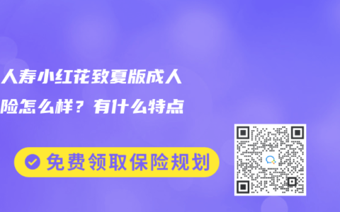 国富人寿小红花致夏版成人重疾险怎么样？有什么特点？